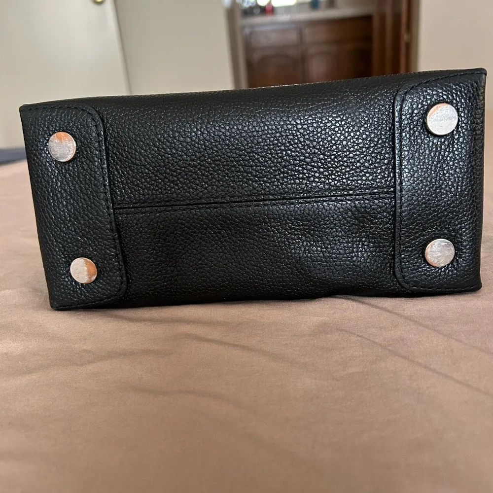 Michael Kors Black Pebbled Leather Satchel - Picture 5 of 5